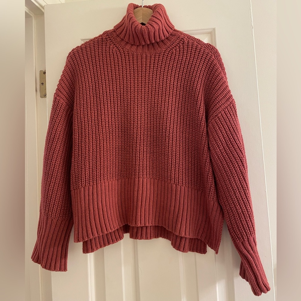 Madewell Women's Turtleneck Sweater Cropped